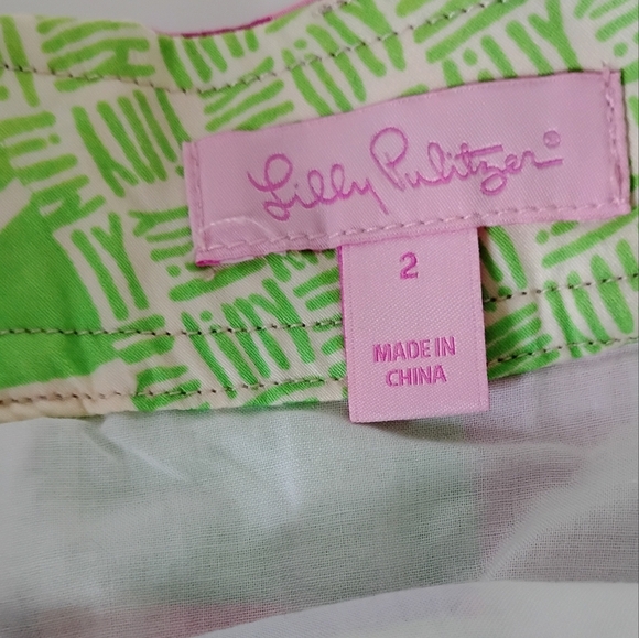 Lilly Pulitzer Classic Pleated Skirt Knee Length Colorful Pockets Size 2 - Picture 14 of 17